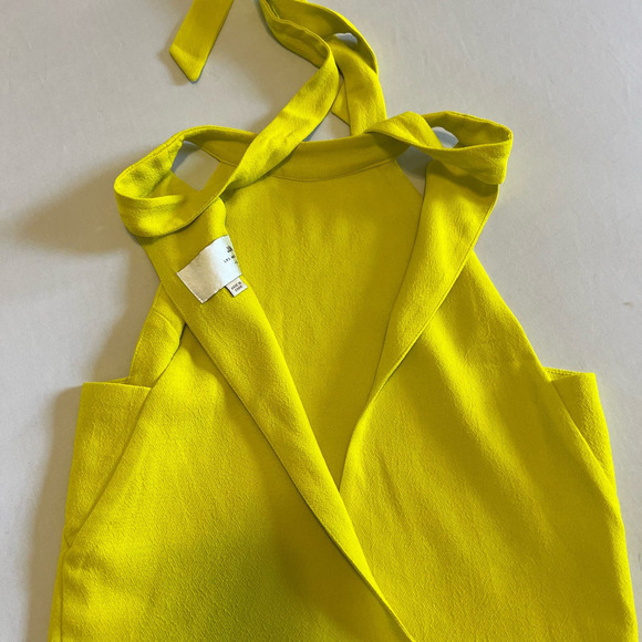 J.O.A.  Los Angeles Yellow halter tank top M - Picture 6 of 10